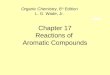 Chapter 17 Reactions of  Aromatic Compounds
