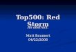Top500: Red Storm