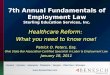 7th Annual Fundamentals of Employment Law Sterling Education Services, Inc