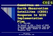 Committee on  Earth Observation Satellites (CEOS) Response to GCOS Implementation Plan