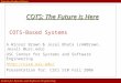 COTS-Based Systems