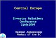 Central Europe Investor Relations Conference 2 July 2001