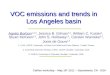 VOC e missions and trends in Los Angeles basin