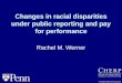 Changes in racial disparities under public reporting and pay for performance