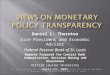 Views on Monetary Policy Transparency