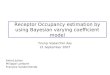 Receptor Occupancy estimation by using Bayesian varying coefficient model