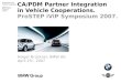 CA/PDM Partner Integration  in Vehicle Cooperations.  Agenda