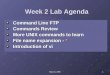 Week 2 Lab Agenda