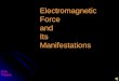 Electromagnetic Force  and  Its Manifestations