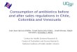 Consumption of antibiotics before and after sales regulations in Chile, Colombia and Venezuela