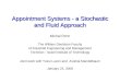 Appointment Systems - a Stochastic and Fluid Approach