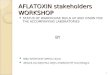 AFLATOXIN stakeholders WORKSHOP