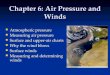 Chapter 6: Air Pressure and Winds