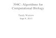 394C: Algorithms for Computational Biology