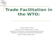 Trade Facilitation in the WTO: