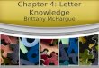 Chapter 4: Letter Knowledge