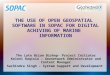 THE USE OF OPEN GEOSPATIAL  SOFTWARE IN SOPAC FOR DIGITAL ACHIVING OF MARINE  INFORMATION