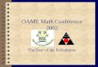 OAME Math Conference 2002
