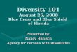 Diversity 101 August 26, 2008 Blue Cross and Blue Shield  of Florida