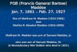 FGB (Francis General Bartow) Maddox Jan. 7, 1861 – Feb. 27, 1927