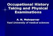 Occupational History Taking and Physical Examinations