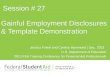 Gainful Employment  Disclosures & Template Demonstration