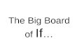 The Big Board of If …