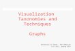 Visualization  Taxonomies and Techniques Graphs