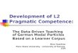 Development of L2 Pragmatic Competence: