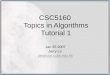 CSC5160  Topics in Algorithms Tutorial 1