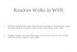 Random Walks in WSN