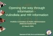 Opening the way through information -  Vulindlela and HR information