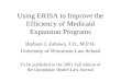 Using ERISA to Improve the Efficiency of Medicaid Expansion Programs