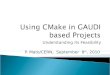 Using  CMake  in GAUDI based Projects