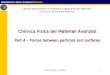Chimica Fisica dei Materiali Avanzati Part 4 – Forces between particles and surfaces