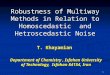Robustness of Multiway Methods in Relation to Homoscedastic  and Hetroscedastic Noise