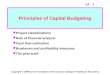 Principles of Capital Budgeting