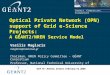 Optical Private Network (OPN) support of Grid e-Science Projects: A  GÉANT2/NREN Service Model