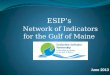 ESIP’s Network of Indicators for the Gulf of Maine