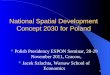 National Spatial Development Concept 2030 for Poland