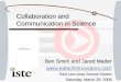 Collaboration and Communication in Science