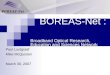 BOREAS-Net :  Broadband Optical Research, Education and Sciences Network