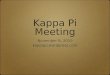 Kappa Pi Meeting