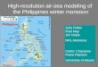 High-resolution air-sea modeling of  the Philippines winter monsoon