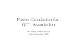 Power Calculation for  QTL Association