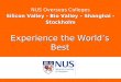 NUS Overseas Colleges Silicon Valley - Bio Valley – Shanghai - Stockholm