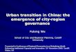 Urban transition in China: the emergence of city-region governance