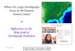 Where Do Large Earthquakes Occur in the Eastern  United States? or Reflections on the