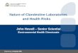 Nature of  Clandestine Laboratories          and Health Risks