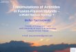 Transmutations of Actinides  in Fusion-Fission Hybrids  – a Model Nuclear Synergy ?